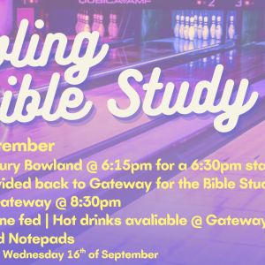 Bowling and Bible Study Gateway Youth
