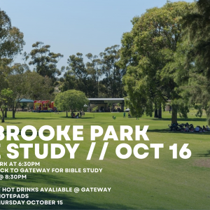 Carisbrooke Park + Bible Study October 16